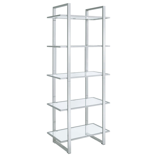 Colfax - 5 Shelf Bookshelf - Clear Furniture Max