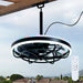 Ceiling Fan Light LED Light Source And Remote Control, 3000 - 6500K Dimmable LED Fan Light, 6 Speeds, For Living Room - Matte Black Daily Nest