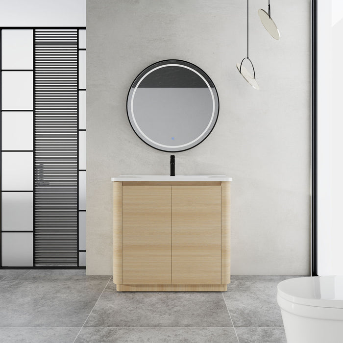 Freestanding Bathroom Vanity With Sink & 2 Soft Close Doors Home Essentials