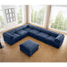 Contemporary Elegant Sofa With Storage And Ottoman Home Essentials