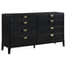 Mason - 8 Drawer Dresser With Fluted Design - Black Furniture Max