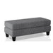 Ottoman With Plush Seat Living Room Furniture - Gray Home Essentials