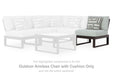Beachloft - Armless Chair With Cushion - Black / Gray Signature Design by Ashley®