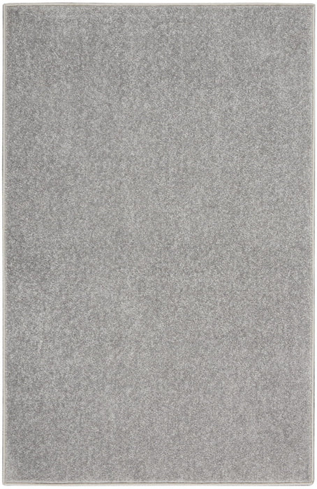 2' X 4' Non Skid Indoor / Outdoor Runner Rug - Silver Gray