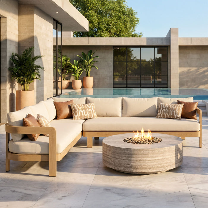 Outdoor Patio Sectional Sofa Set - Oak Home Essentials