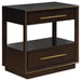 2 Drawer Nightstand With Trim And USB Charging - Brown Furniture Max