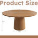 Round Dining Table With Strip Base Home Essentials