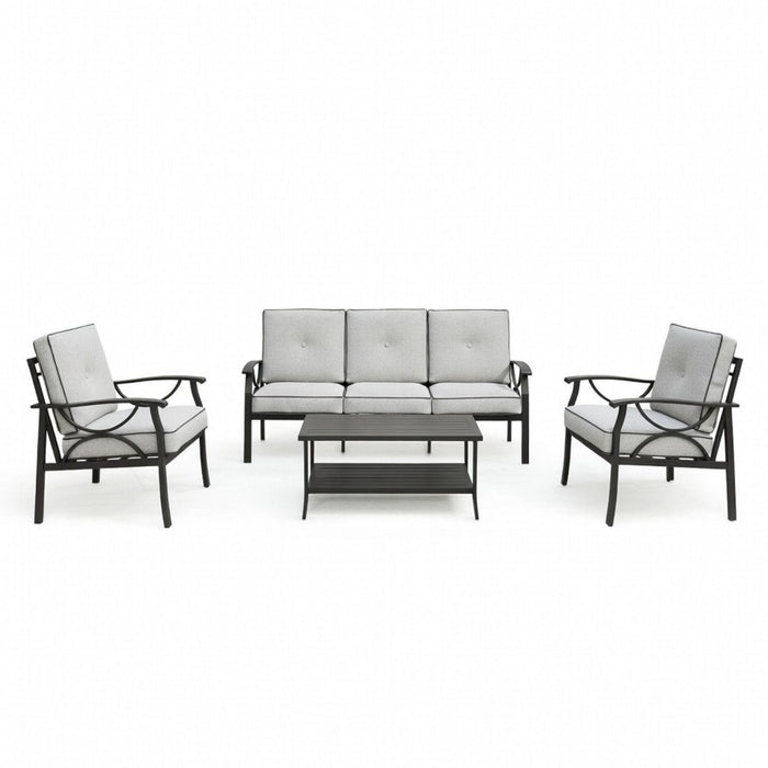 Patio Furniture Set With Coffee Table And Cushions For Backyard