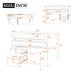 Wall Mounted Bathroom Vanity With 2 Drawers, 1 Tip Out Drawer, 3 Holes Sink Hearth and Haven