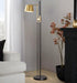 Metric - Industrial Floor Lamp - Black / Antique Brass Lumi Source