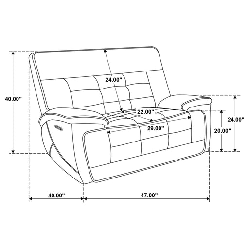 Hayden - Power Recliner With Dual Control, USB Charging Ports - Black Furniture Max