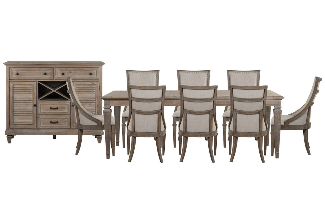 Lancaster - 10 Piece Extendable Rectangular Dining Table Set Magnussen Furniture