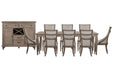 Lancaster - 10 Piece Extendable Rectangular Dining Table Set Magnussen Furniture