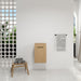 Floating Bathroom Vanity Single Door Base Cabinet, Wall Mounted Storage - Light Oak Home Essentials