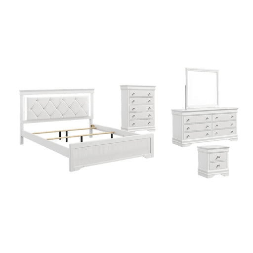 Blaze - Bedroom Set With LED Headboard Matrix Furniture Group