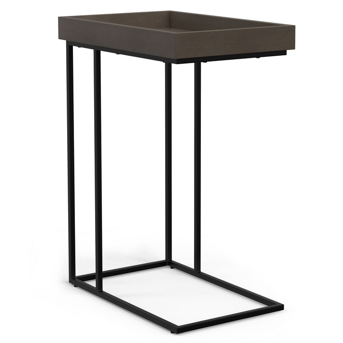 Gallagher - C-Side Table - Walnut Brown Simpli-Home