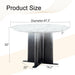 Round Dining Table With Cross Base, Modern Home Furniture Home Essentials