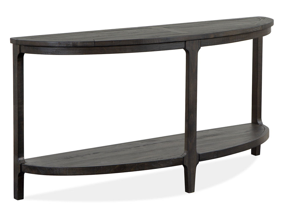 Boswell - Demilune Sofa Table - Peppercorn Magnussen Furniture