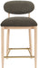 Riccio - Fabric Stool - Natural Frame Meridian Furniture