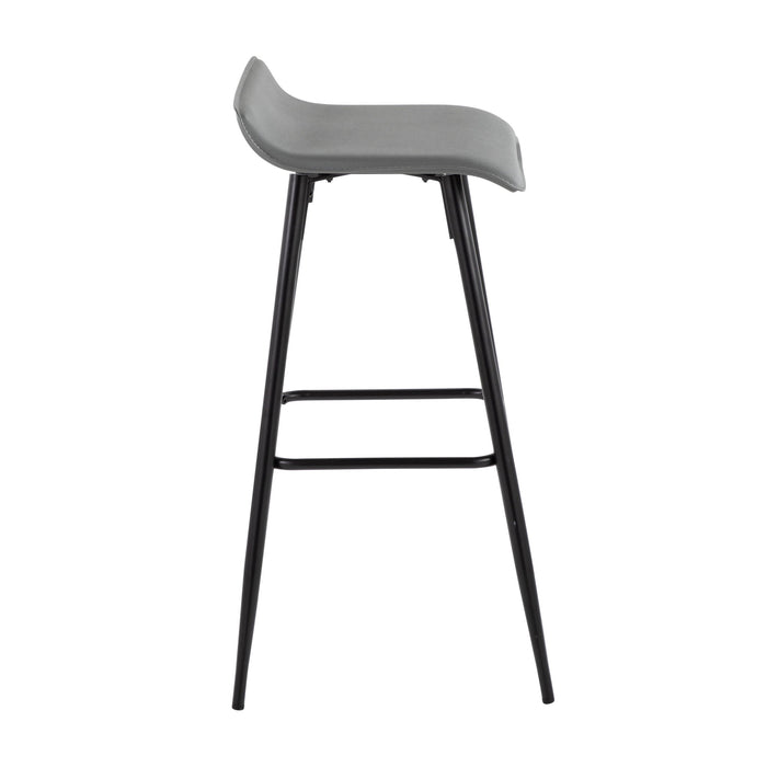Ale - Contemporary Fixed-Height Bar Stool (Set of 2) Lumi Source