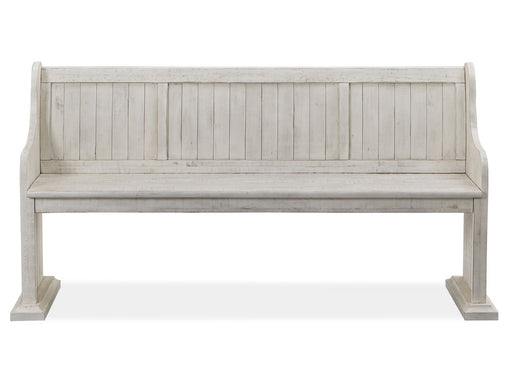 Bronwyn - Bench With Back - Alabaster Magnussen Furniture