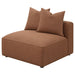 Colleen - Armless Chair With Pillows - Terracotta Furniture Max