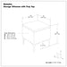 Natasha - Multifunctional Storage Ottoman With Tray Simpli-Home