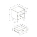Modern Accent Table With Storage Drawer 8th Street