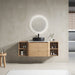Wall Mounted Bathroom Vanity With Art Sink, 2 Storage Shelves, Soft Close Door Home Essentials