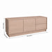 TV Stand For TVs Up To 60" With 2 Doors And 2 Drawers - Natural Walnut Home Essentials