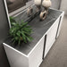 Bianca - Marble Double Dresser - White Status Italy