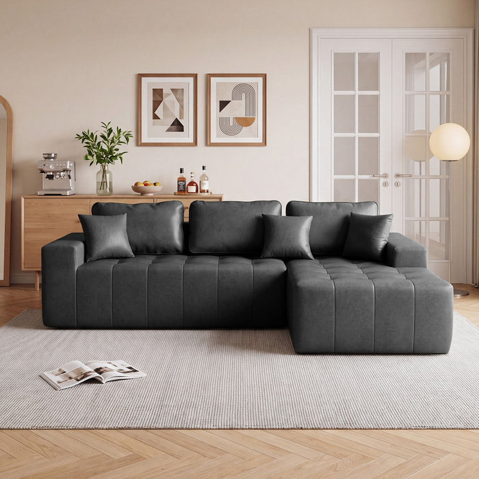 L - Shaped Corner Chaise Sofa Bed Home Essentials