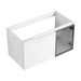 36" (35 1 / 4") Wall Mounted Bathroom Vanity, Cabinet With Half Door (Excluding Sink) - Glossy White Home Essentials