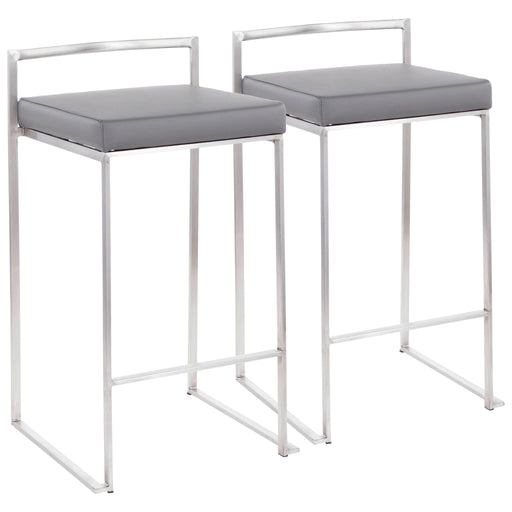 Fuji - Contemporary Elegant Stackable Counter Stool Set Lumi Source