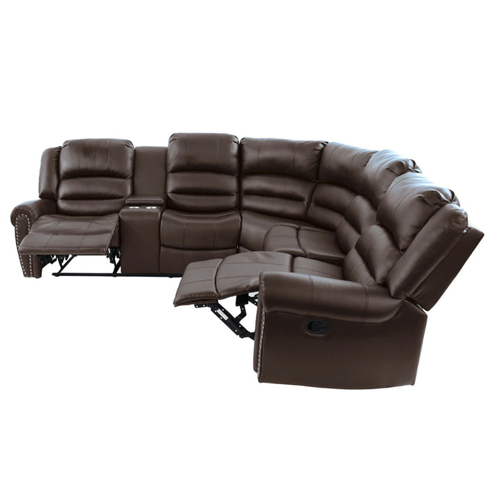 Reclining Sectional Sofa With Console Home Essentials
