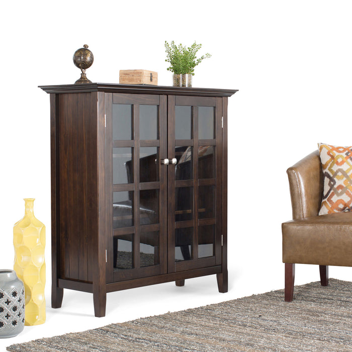Acadian - Medium Storage Cabinet, Handcrafted Simpli-Home