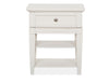 Willowbrook - Open Nightstand - Egg Shell White With Slight Rub Through Magnussen Furniture