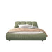 Luxury Upholstered Platform Bed With Oversized Padded Backrest And Solid Wood Frame Home Essentials