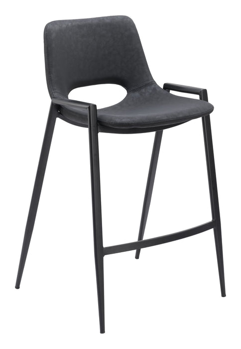 Desi - Counter Chair With Black Legs (Set of 2) Zuo Modern