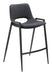 Desi - Counter Chair With Black Legs (Set of 2) Zuo Modern