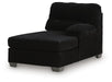 SimpleJoy - RAF Corner Chaise - Onyx Signature Design by Ashley®