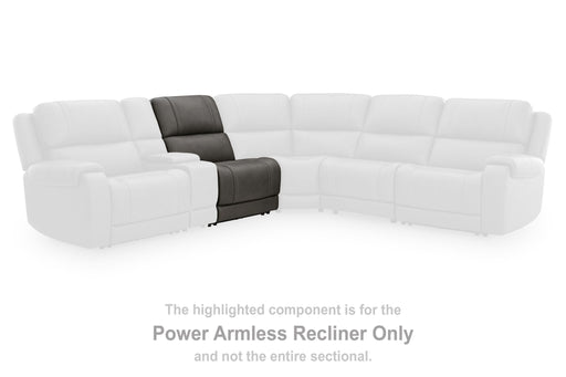 5Z - Pittson - Power Armless Recliner With Adjustable Headrest - Anchor Signature Design by Ashley®