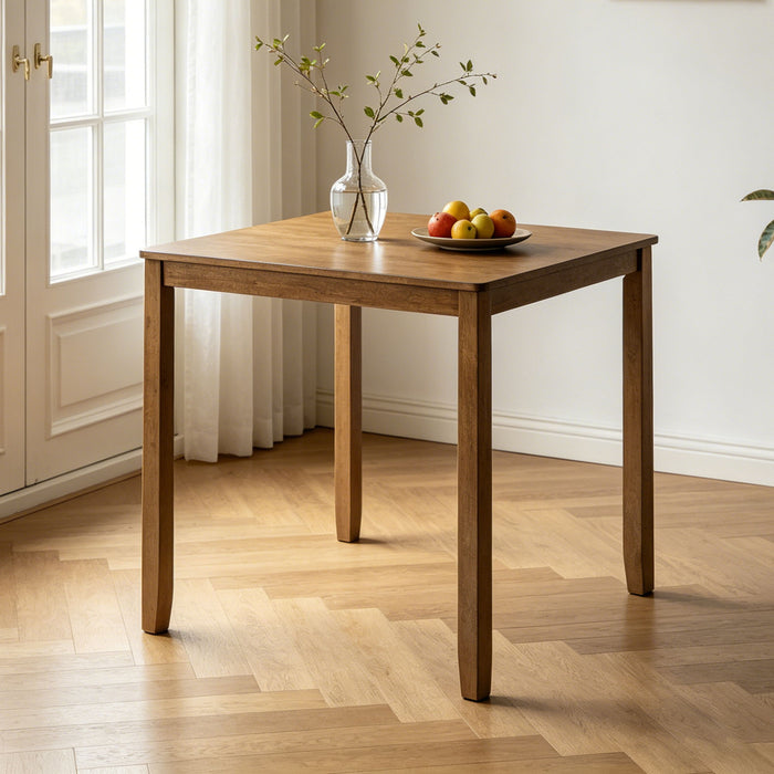 Dining Square 4 Person Counter Height Table, Only The Table - Oak Home Essentials