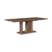 Ouida - Dining Table - Brown / Gold Acme