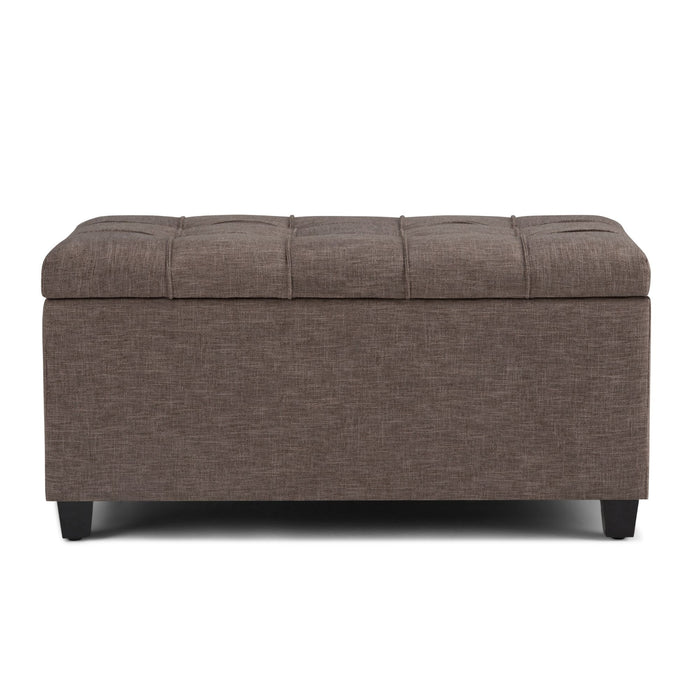 Sienna - Upholstered Storage Ottoman Bench Simpli-Home
