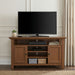 Amherst - TV Media Stand - Medium Saddle Brown Simpli-Home