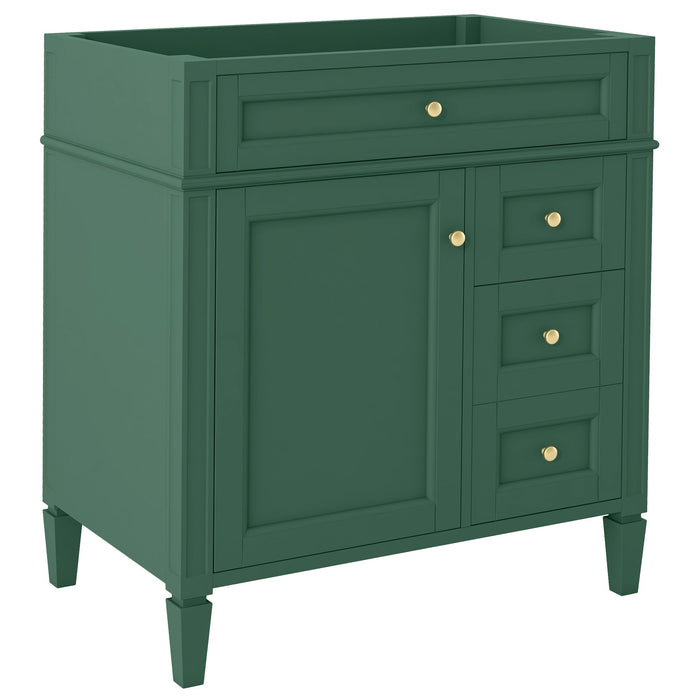 Bathroom Vanity With 2 Drawers And Tip-Out Drawer, Storage Cabinet Hearth and Haven