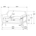 Caspian - Loveseat - Gray Furniture Max