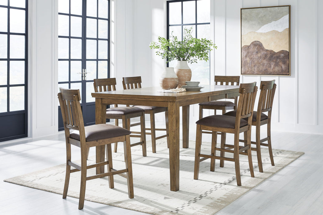 Urbinforte - Counter Height Extension Dining Table Set Signature Design by Ashley®