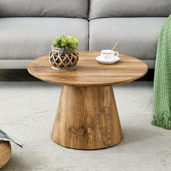Circular Coffee Table With Adjustable Feet Home Essentials